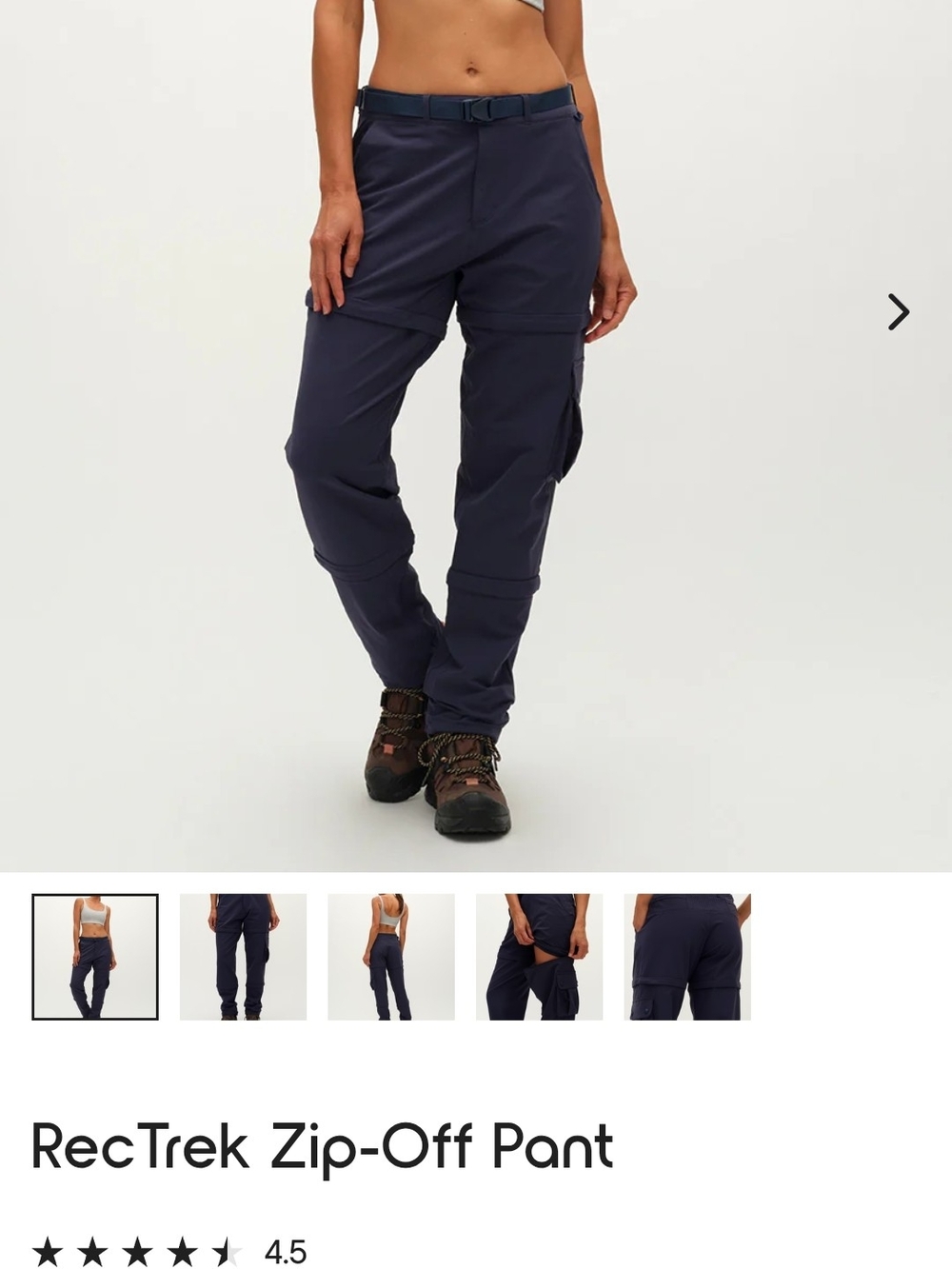 NWOT Outdoor Voices Zip Off Adventure M Pants
